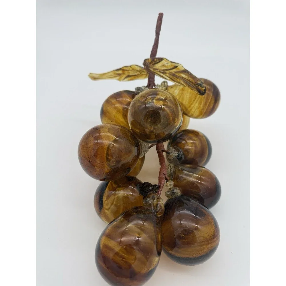 LARGE MCM Lucite Acrylic Grape Cluster Amber XL  Retro Vintage 13” 1 Or 2